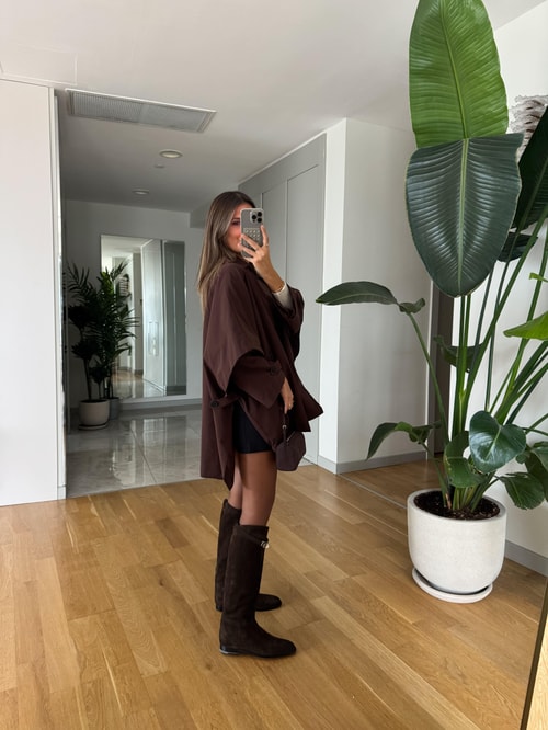 Panço Model Trençkot - Kahve