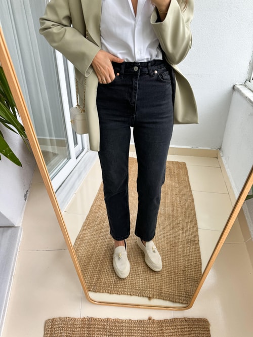 Pinko Düz Kesim Jean-Füme