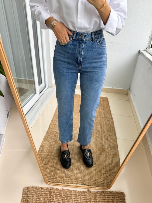 Pinko Düz Kesim Jean-Mavi