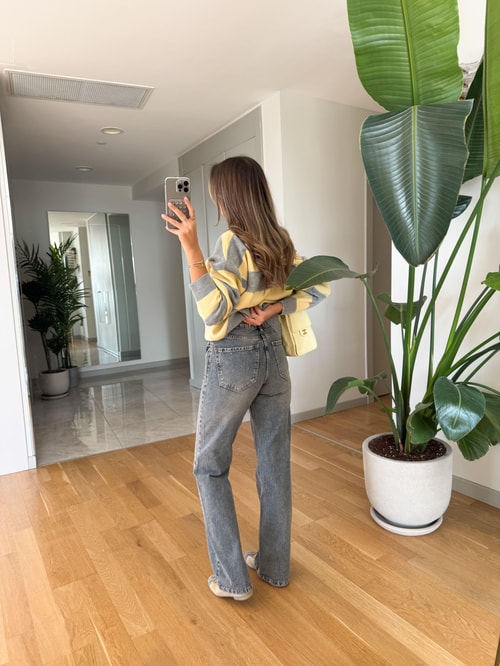 Poeme Straight Jean - Yıkamalı Mavi 