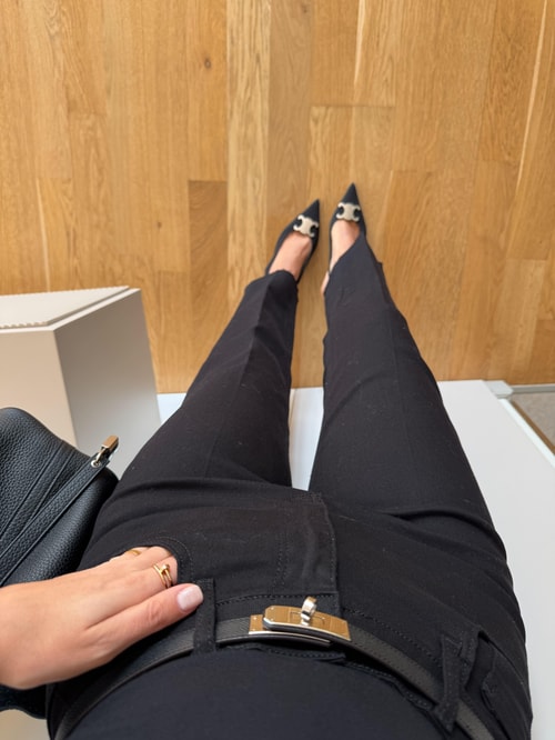 Reina Straight Kesim Jean - Siyah