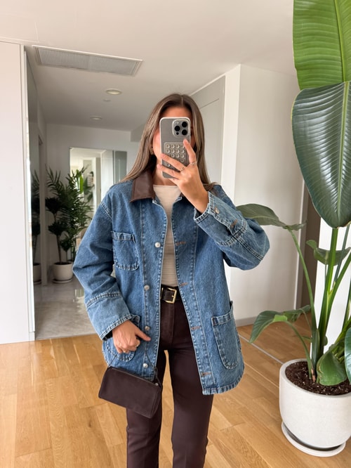 Samara Cep Detaylı Denim Ceket