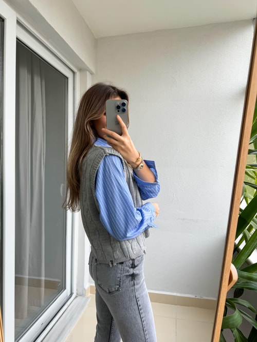 Sienna Gömlek Detaylı Süveter