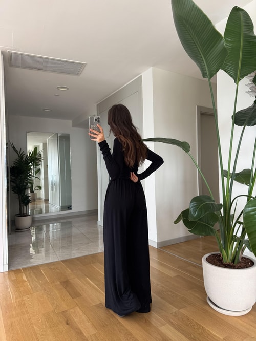 Siyah Modal Basic Eşofman Takım