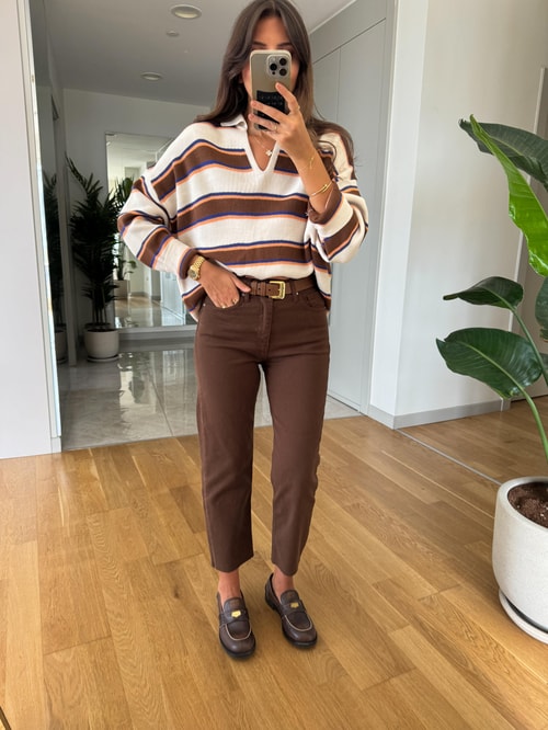 Tiger Boyfit Jean- Kahve
