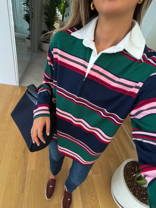 Tylor Çizgili Uzun Kol Sweatshirt