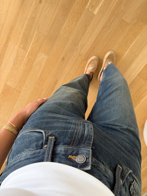 Zr Barrel Kesim Jean - Eskitme Mavi