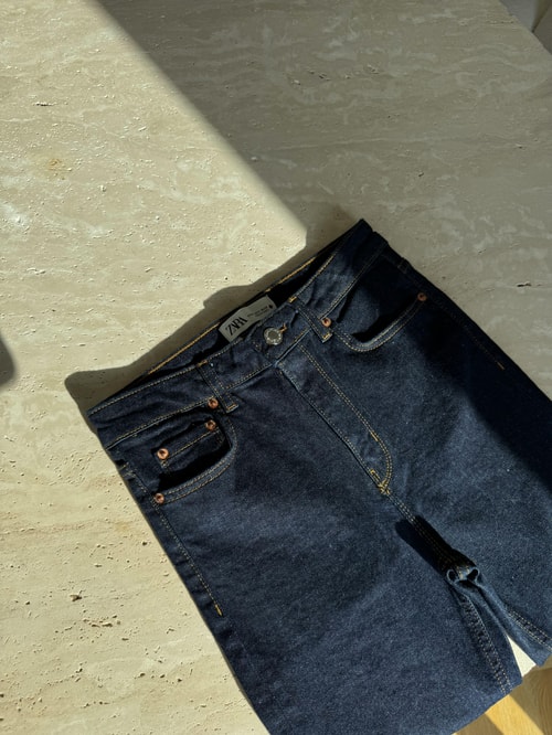 Zr Koyu Lacivert İspanyol Jean