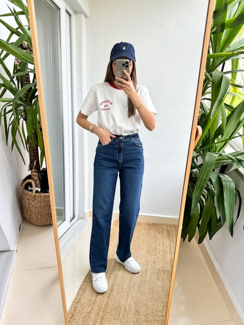 Zr Koyu Lacivert Straight Jean