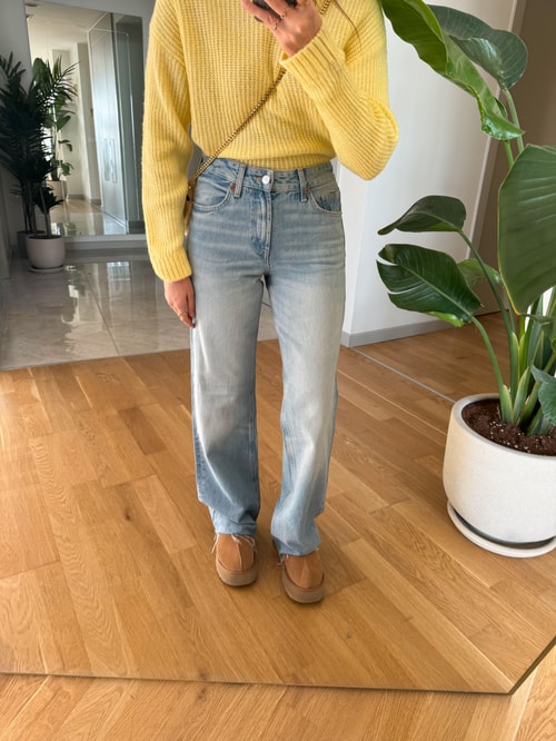 Zr Ponni Açık Mavi Straight Jean