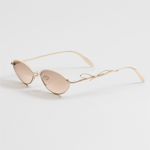 Dior Bow R1U CD 40280U 28L Kadın Güneş Gözlüğü — Rose Gold Çerçeve Pudra Cam