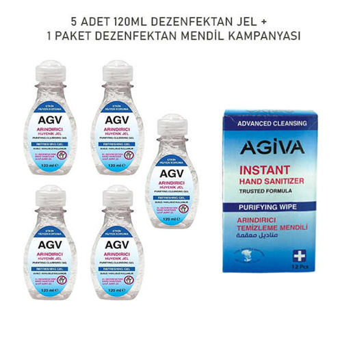 Agiva 120ml Dezenfektan 5'li Kampanya Seti