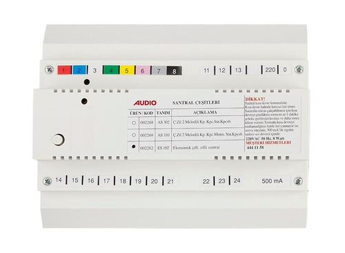 Audio 002282 ES 102 Kapıcısız, Çift Zilli Santral