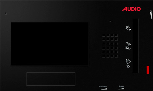 Audio 021454 4,3 Inc Siyah Kapak Modern