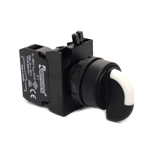Emas CP101S32 CP Serisi Plastik 2NO (II-0-I) 60° Seçici Çift Dönüşlü 22 mm Buton