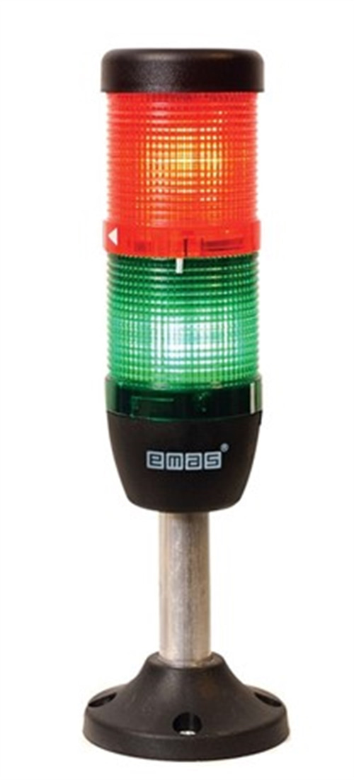 Emas IK52L024XM03 IK Serisi İki Katlı 24V AC/DC 100mm Borulu Plastik Ayaklı LED Kolon 50mm