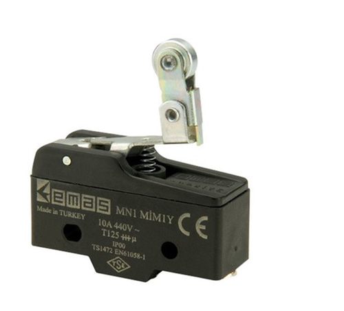 Emas MN1MIM1Y Metal Kısa Kollu Makaralı 1CO MN1 Serisi Plastik Mini Switch