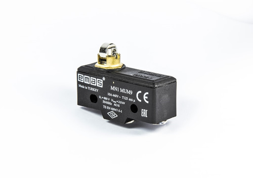 Emas MN1MUM9 Metal Makaralı Pimli 1CO MN1 Serisi Plastik Mini Switch