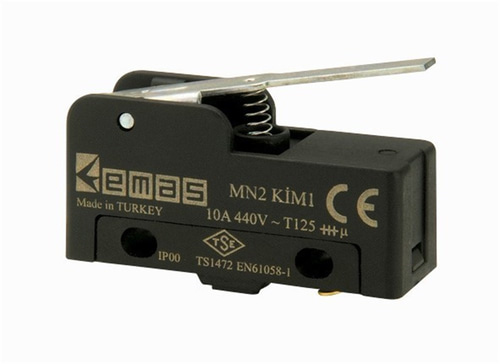 Emas MN2KIM1 Metal Kısa Kollu 1CO MN2 Serisi Plastik Mini Switch