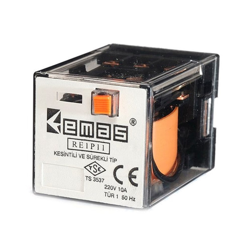 Emas RE1P11AC110 RE1 110VAC 3 Kontak 3 Kontak 11 Pin Endüstriyel Röle