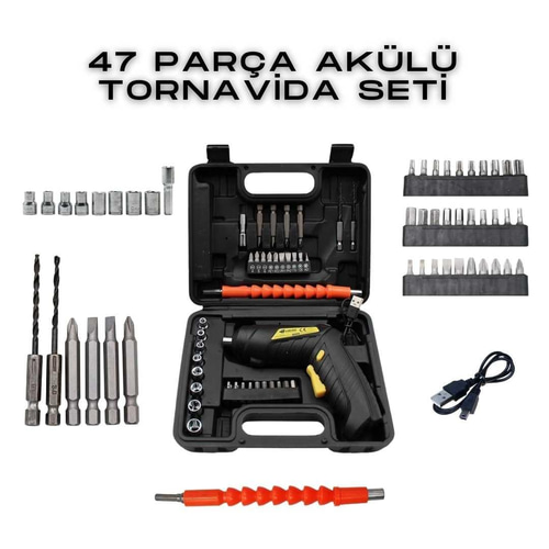Hegi 47 PARÇA AKÜLÜ TORNAVİDA SETİ
