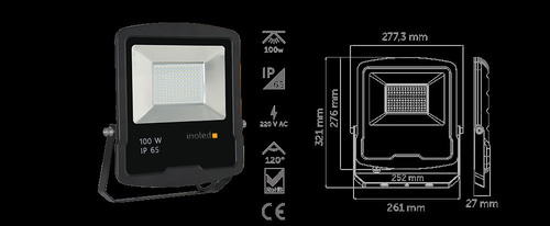 Inoled Elegant 100w SMD Led Projektör 6500K Beyaz