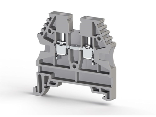 Klemsan 304120 AVK 2,5 Gri 2,5 mm², Vida bağlantılı, Tek katlı geçiş klemensi, Yalıtım Malzemesi PA, Gri
