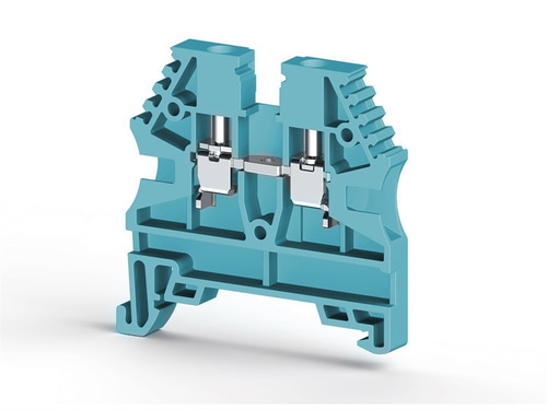 Klemsan 304121 AVK 2,5 Mavi 2,5 mm², Vida bağlantılı, Tek katlı geçiş klemensi, Yalıtım Malzemesi PA, Mavi