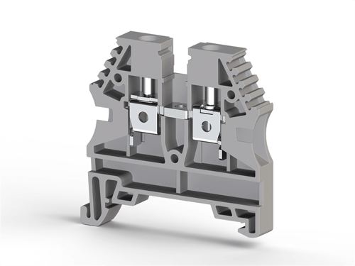 Klemsan 304130 AVK 4 Gri 4 mm², Vida bağlantılı, Tek katlı geçiş klemensi, Yalıtım malzemesi PA, Gri