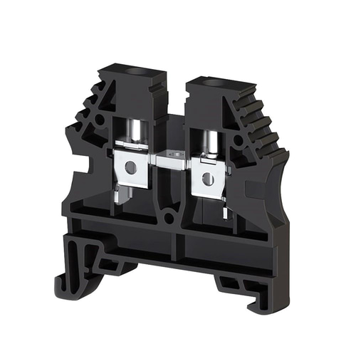 Klemsan 304135 AVK 4 Siyah 4 mm², Vida bağlantılı, Tek katlı geçiş klemensi, Yalıtım malzemesi PA, Siyah