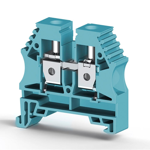 Klemsan 304151 AVK 10 10 mm2, Vida bağlantılı, Tek katlı geçiş klemensi, Yalıtım malzemesi PA, Mavi