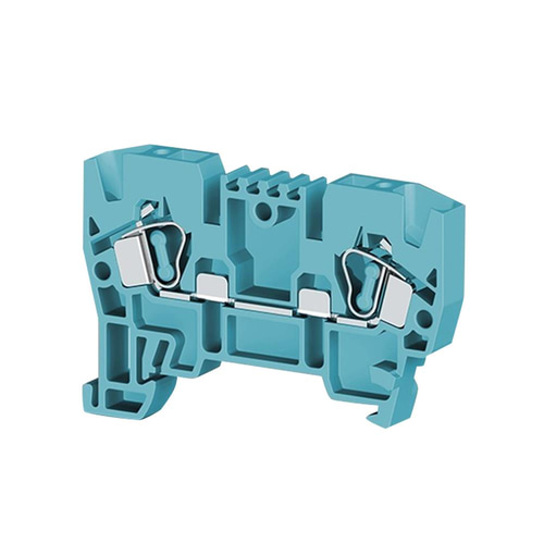Klemsan 306231 YBK 4 Mavi 4 mm², Yay bağlantılı, 1 giriş 1 çıkış geçiş klemensi, Yalıtım Malzemesi PA, Mavi