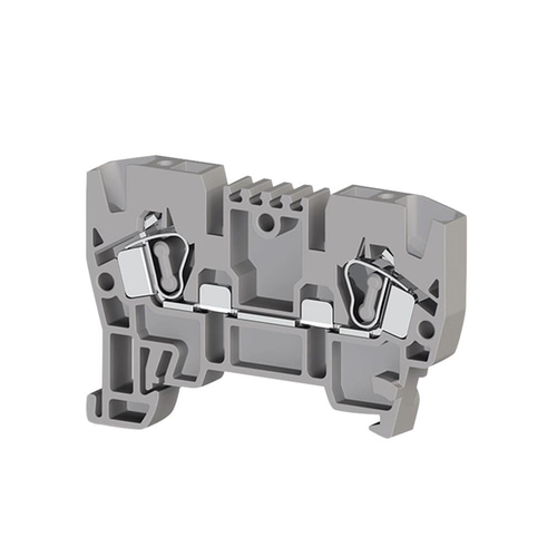 Klemsan 306239 YBK 4 Gri 4mm², Yay bağlantılı, 1 giriş 1 çıkış geçiş klemensi, Yalıtım Malzemesi PA, Gri