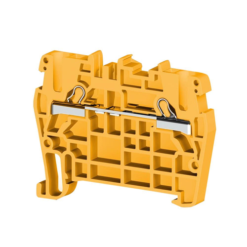 Klemsan 307103 PYK 2,5 Sarı 2,5mm², Pratik Yay bağlantılı, 1 giriş 1 çıkış geçiş klemensi, Yalıtım malzemesi PA, Sarı