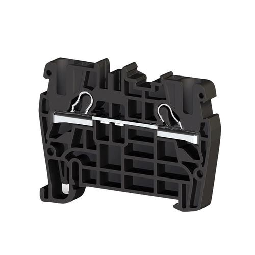 Klemsan 307115 PYK 4 Siyah 4mm², Pratik Yay bağlantılı,1 giriş 1 çıkış geçiş klemensi, Yalıtım malzemesi PA, Siyah
