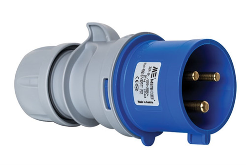 Mete 3X32A. IP44 Düz Fiş 2P+E