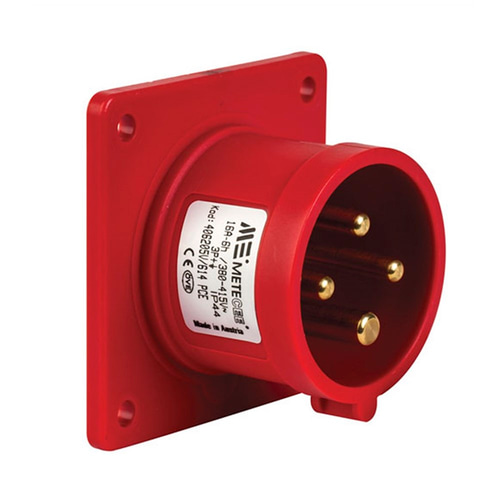Mete 4x16A. Düz Makine Fişi IP44