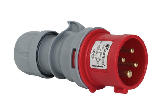 Mete 4X16A. IP44 Düz Fiş 3P+E