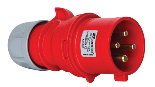 Mete 4X32A. IP44 Düz Fiş Vidali Baglantı 3P+E