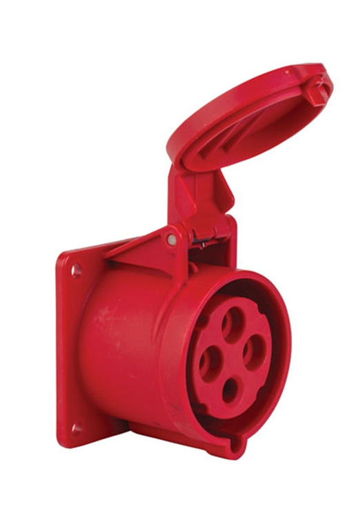 Mete 4X32A. IP44 Makine Prizi Düz 3P+E