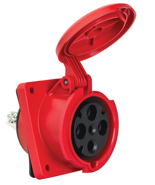 Mete 4X63A. IP44 Makine Prizi Eğik 3P+E