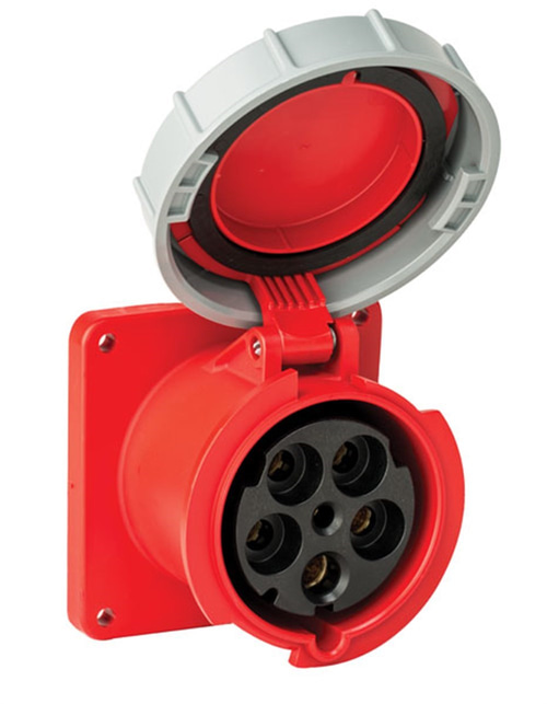 Mete 5X125A. IP67 Makine Prizi Düz 3P+N+E