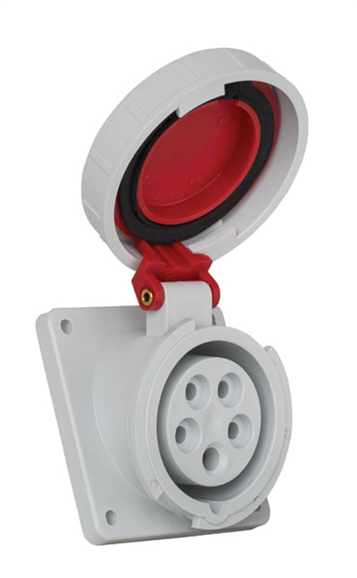 Mete 5x16A. IP67 Makine Prizi Eğik Avrupa Tipi 3P+N+E
