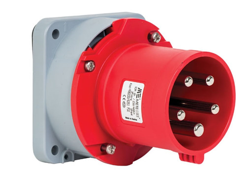 Mete 5X63A. IP44 Makine Fişi Düz 3P+N+E