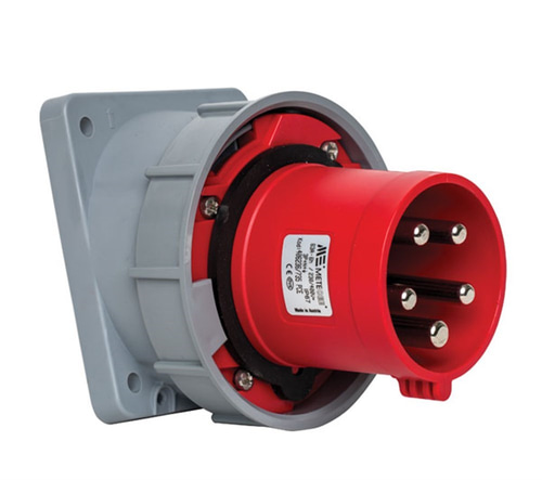 Mete 5X63A. IP67 Makine Fişi Eğik 3P+N+E