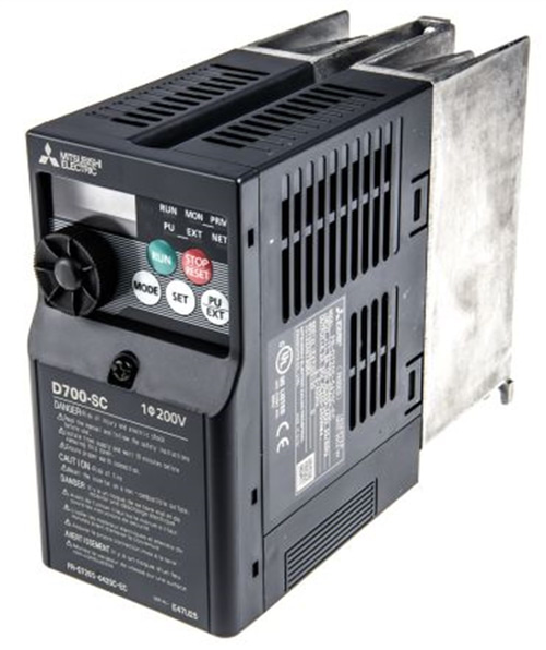 Mitsubishi FR-D720S-042SC-EC Monofaze Inverter; Anma Gücü: 0,75kW; 1x200-240V; Anma Akımı: 4,2A@50°C; IP20