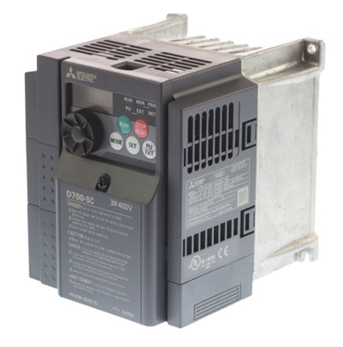 Mitsubishi FR-D740-022SC-EC  Inverter; Anma Gücü: 0,75kW; 3x380-480V; Anma Akımı: 2,2A@50°C; IP20