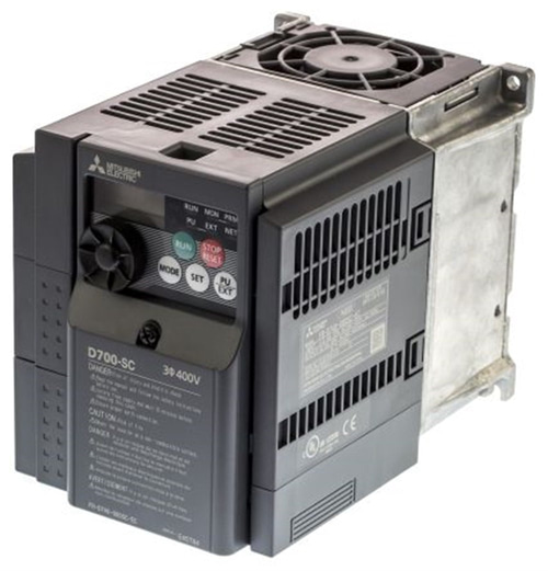 Mitsubishi FR-D740-080SC-EC Inverter; Anma Gücü: 3,7kW; 3x380-480V; Anma Akımı: 8A@50°C; IP20