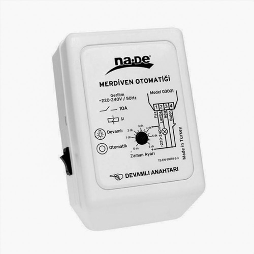 Nade 03001 Merdiven Otomatiği Anahtarlı 10A