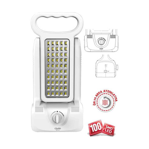 ONAS YENİ NS-219 100 LEDLİ ŞARJLI IŞILDAK